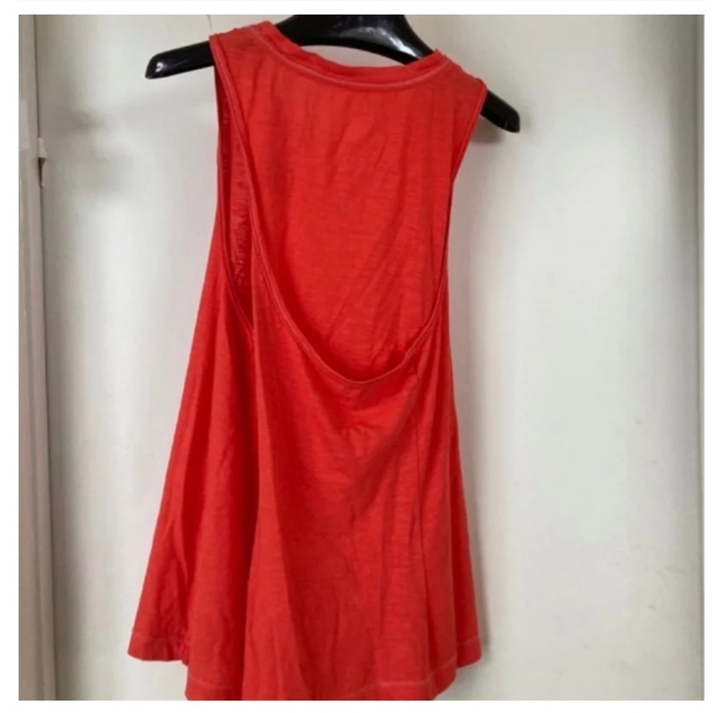 NWOT ANTHROPOLOGIE Sun Keep Twist Top Orange/Tan Medium - Picture 7 of 10